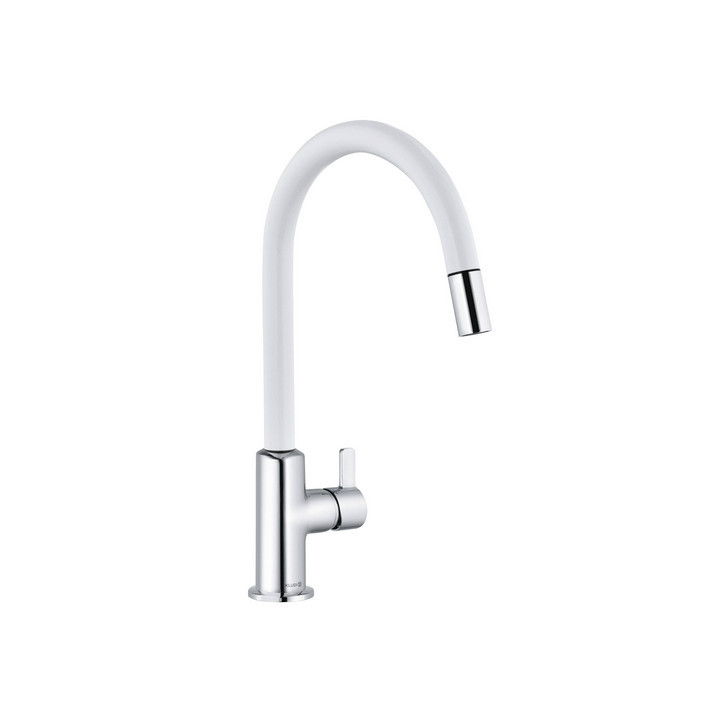 Bateria kuchenna Kludi Bingo Star XS, wysokość 370mm, wyciągana obrotowa wylewka, czarny mat