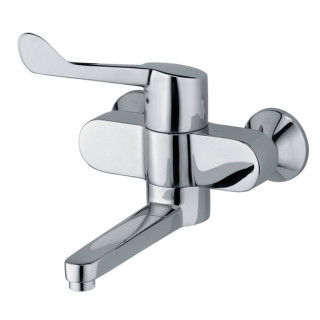 Bateria umywalkowa Kludi Medi Care ścienna, specjalistyczna, chrom 