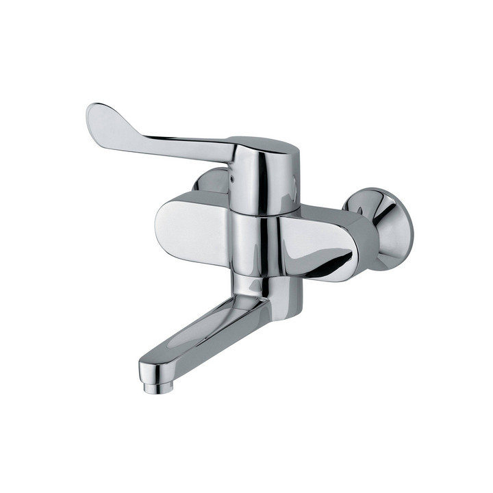 Bateria umywalkowa Kludi Medi Care ścienna, specjalistyczna, chrom 