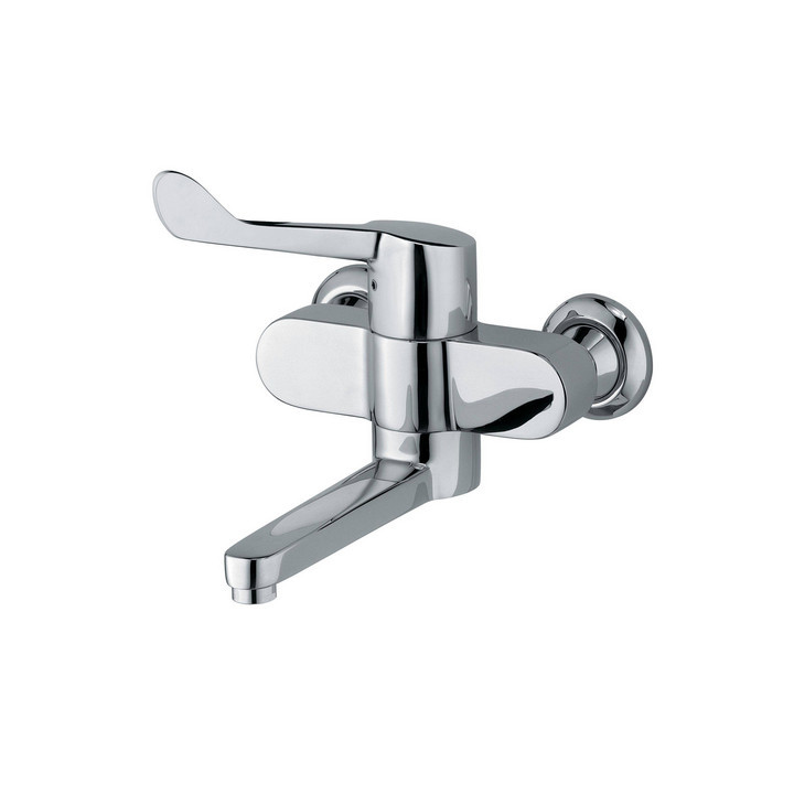 Bateria umywalkowa Kludi Medi Care ścienna, specjalistyczna, chrom 