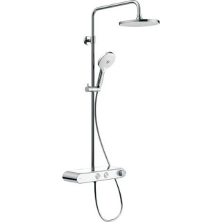 Drążek prysznicowy 810mm, Duravit - Chrom/Biały błyszczący