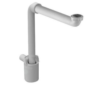 Syfon Duravit oszczędzający miejsce, 1 1/4, biały