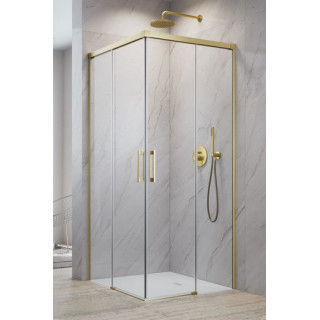 Kabina prysznicowa 100Rx80Lcm szkło przejrzyste chrom Radaway Idea Kdd, 387062-01-01R+387061-01-01L