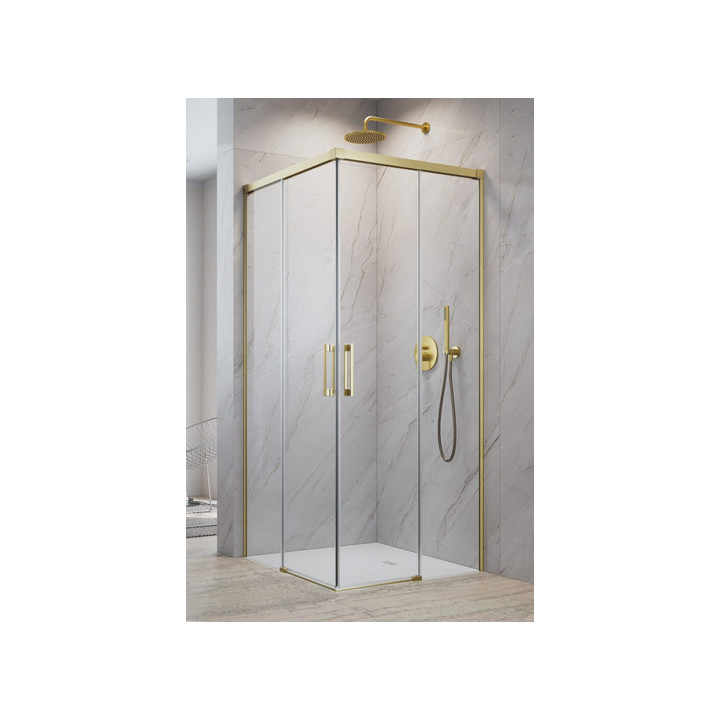Kabina prysznicowa 100Rx80Lcm szkło przejrzyste chrom Radaway Idea Kdd, 387062-01-01R+387061-01-01L