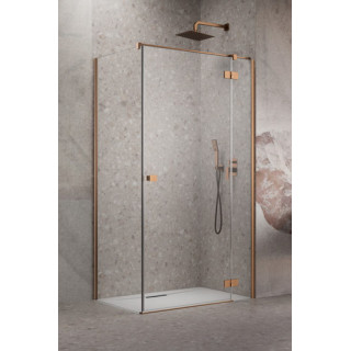 Ścianka boczna S1 70 Radaway Essenza New Black KDJ 66.7-68.2-200cm, profil czarny, szkło przejrzyste