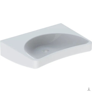 Umywalka wielofunkcyjna z dwoma komorami i przelewem Geberit Publica,, biała
