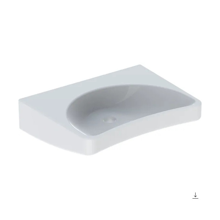 Umywalka wielofunkcyjna z dwoma komorami i przelewem Geberit Publica,, biała