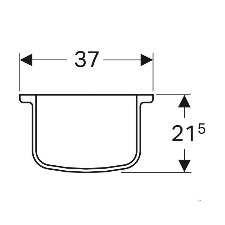 Geberit Selnova Półpostument, 27.5x32.5x28.5cm