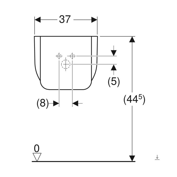 Geberit Selnova Półpostument, 27.5x32.5x28.5cm