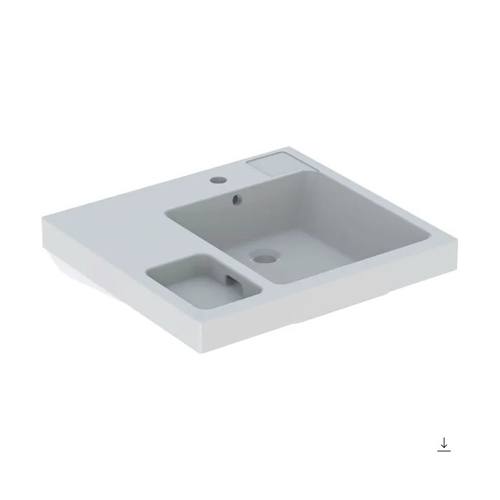 Umywalka półokrągła 60x40cm  Geberit Bambini, biała