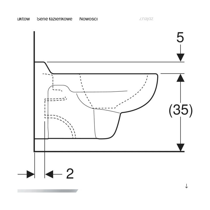 Nakładka sedesowa dla dzieci  Geberit Bambini, szara