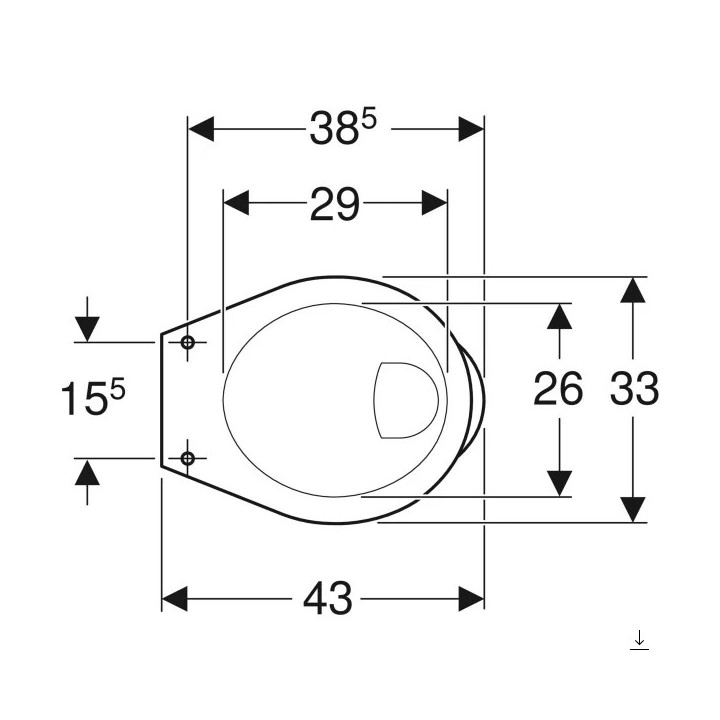 Stojąca miska WC dla dzieci z dekoracyjnymi nóżkami, z nakładkami do siedzenia ,lejowa, Geberit Bambini, biała