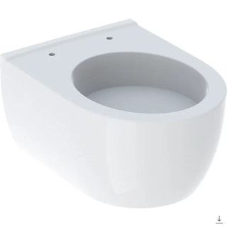 Stojąca miska WC  z półką, Geberit Bambini, biała