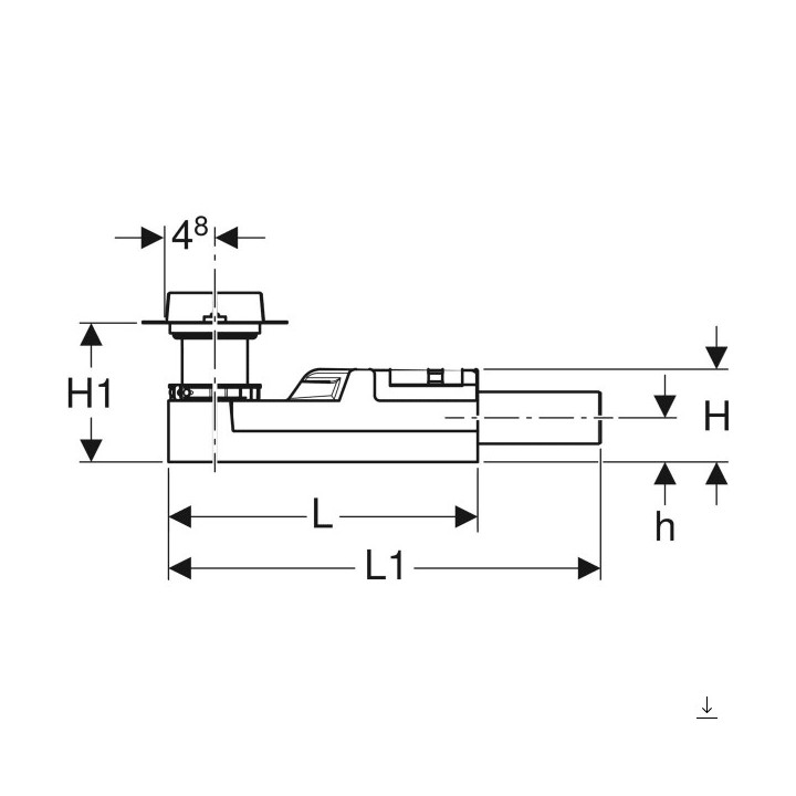 Zestaw montażowy Geberit, do systemów spłukiwania WC z elektronicznym uruchamianiem, zasilacz 12V