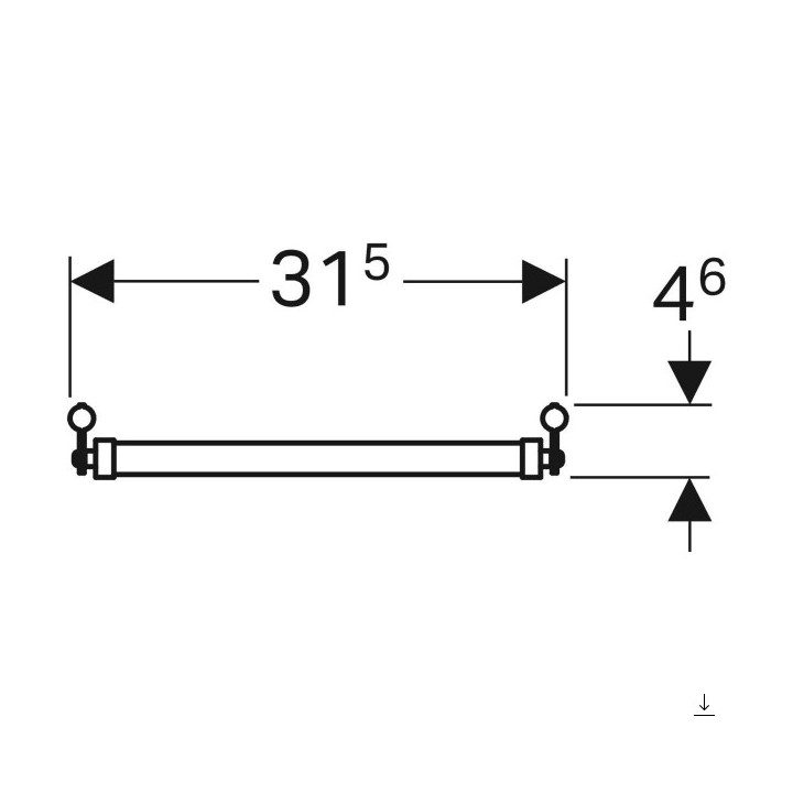 Zlew do klapki uchylnej  Geberit Publica,  biały