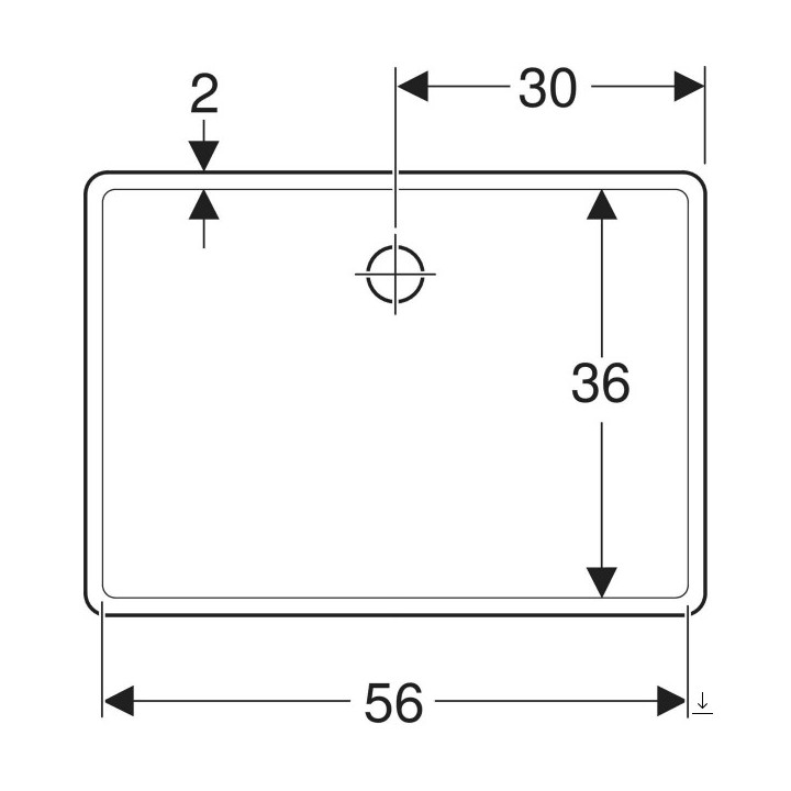 Umywalka wielofunkcyjna bez przelewu  Geberit Publica Garda,  biała