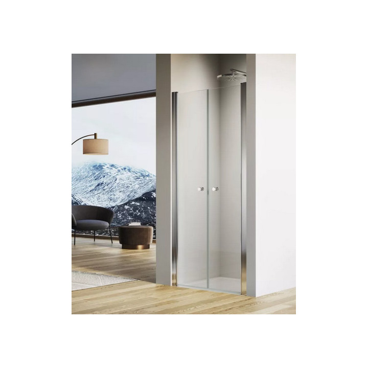 Kabina, drzwi rozsuwane SanSwiss TOP-LINE TOP lewe, szer. 1000 mm, wys. 1900 mm, srebrny mat, przezroczyste 