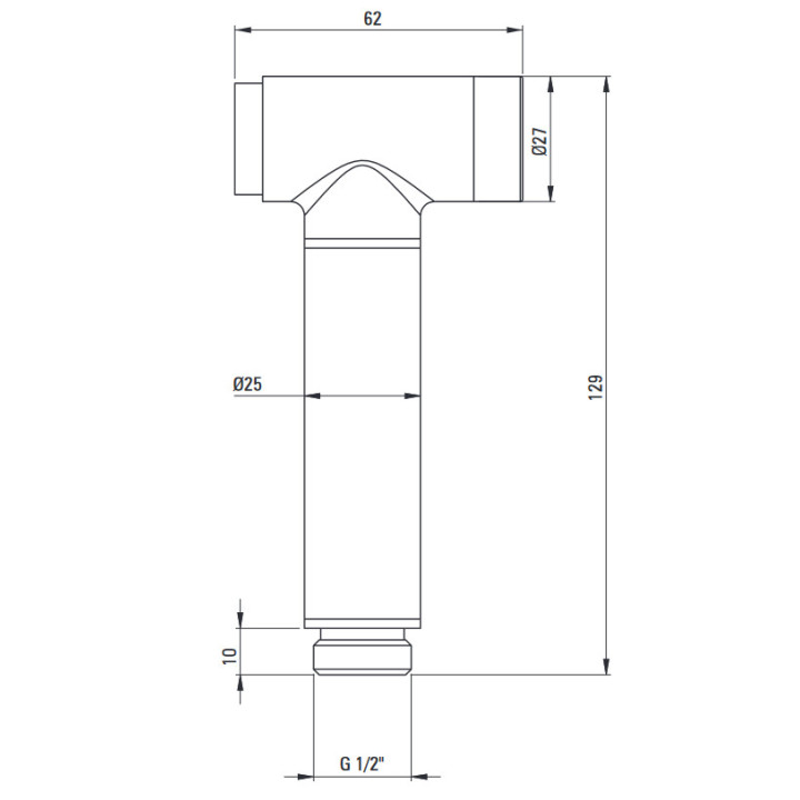 Bateria bidetowa jednouchwytowa , Deante Alpina, nero