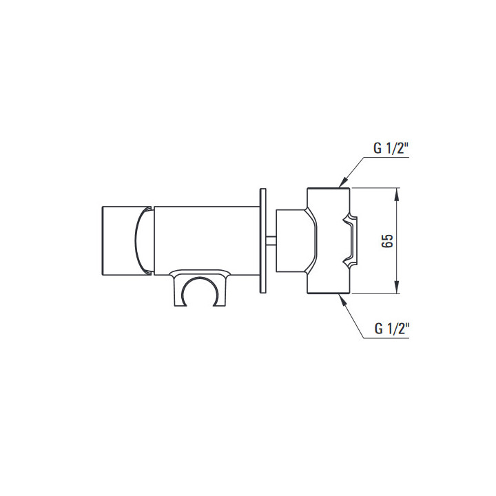 Bateria bidetowa jednouchwytowa , Deante Alpina, nero