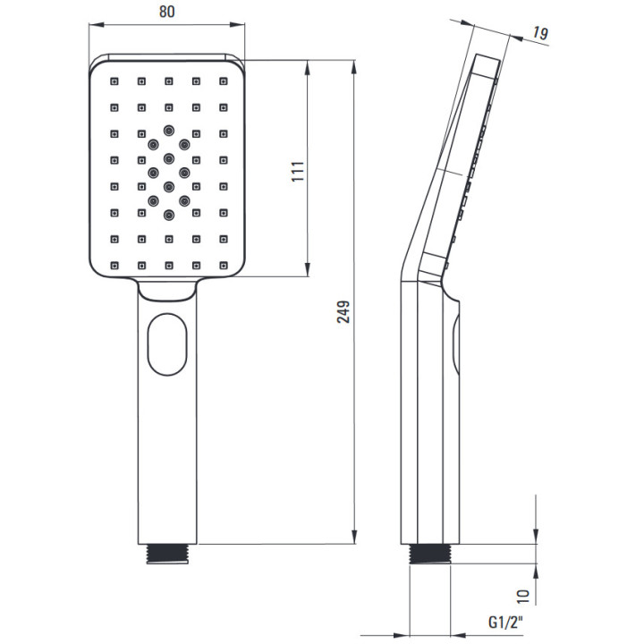 Bateria wannowa jednouchwytowa ścienna , Deante Alpina, nero