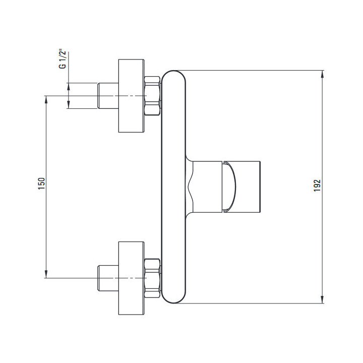Bateria bidetowa jednouchwytowa podtynkowa ze słuchawką typu bidetta , Deante Alpina, nero