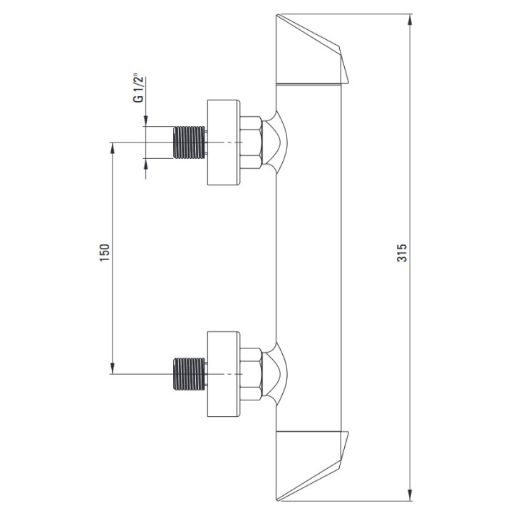 Bateria bidetowa jednouchwytowa podtynkowa ze słuchawką typu bidetta, Deante Arnika, chrom