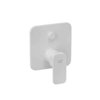 Bateria wannowo-natryskowa jednouchwytowa  DN15, Kludi Renon, biały mat