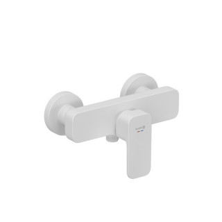 Bateria wannowo-natryskowa jednouchwytowa podtynkowa  DN15, Kludi Renon, biały mat