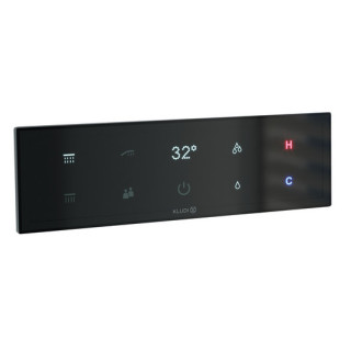 Elektroniczny termostat podtynkowy , Kludi Pushtronic, złoto szczotkowane