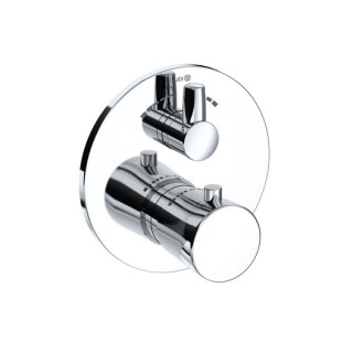 Bateria wannowo-natryskowa podtynkowa, Kludi Balance, biała/chrom