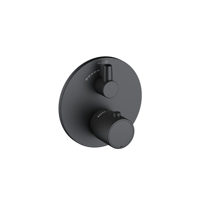 Bateria natryskowa podtynkowa , Kludi Zenta SL, czarny mat