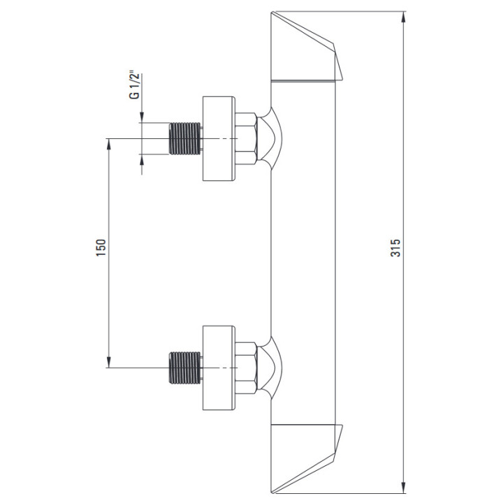 Bateria bidetowa  stojąca, Deante Arnika, nero