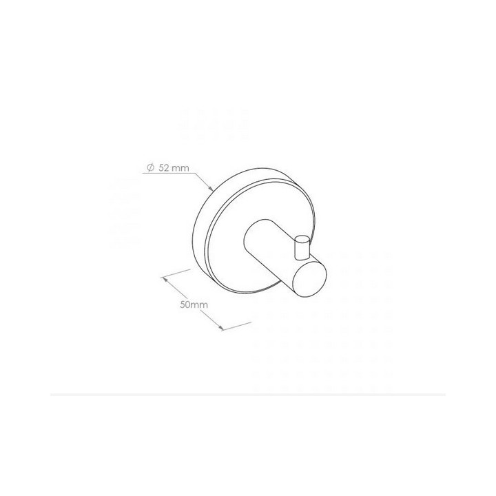 Szczotka WC z uchwytem mocowanym do ścianyMerida, z przykrywką, stal matowa