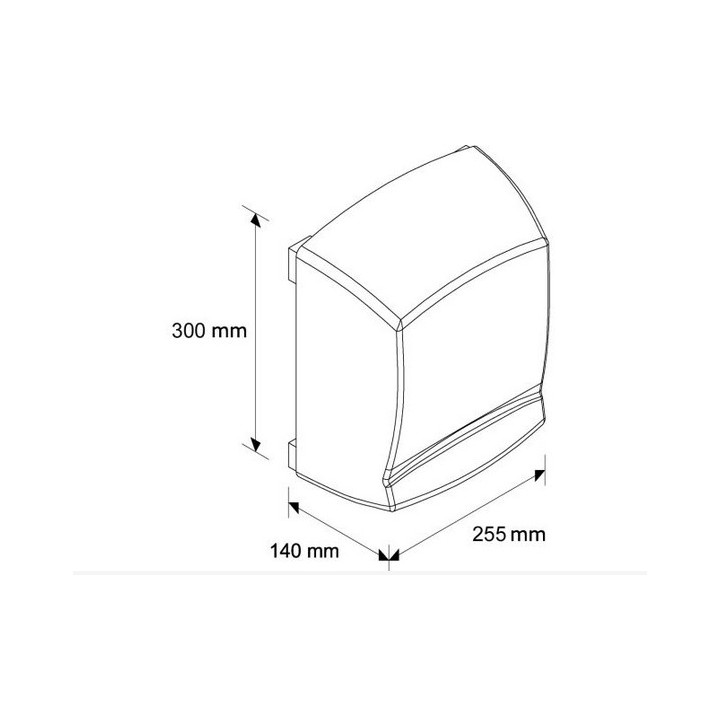 Suszarka do rąk, tworzywo ABS, MERIDA ECOFLOW PLUS - Biały 