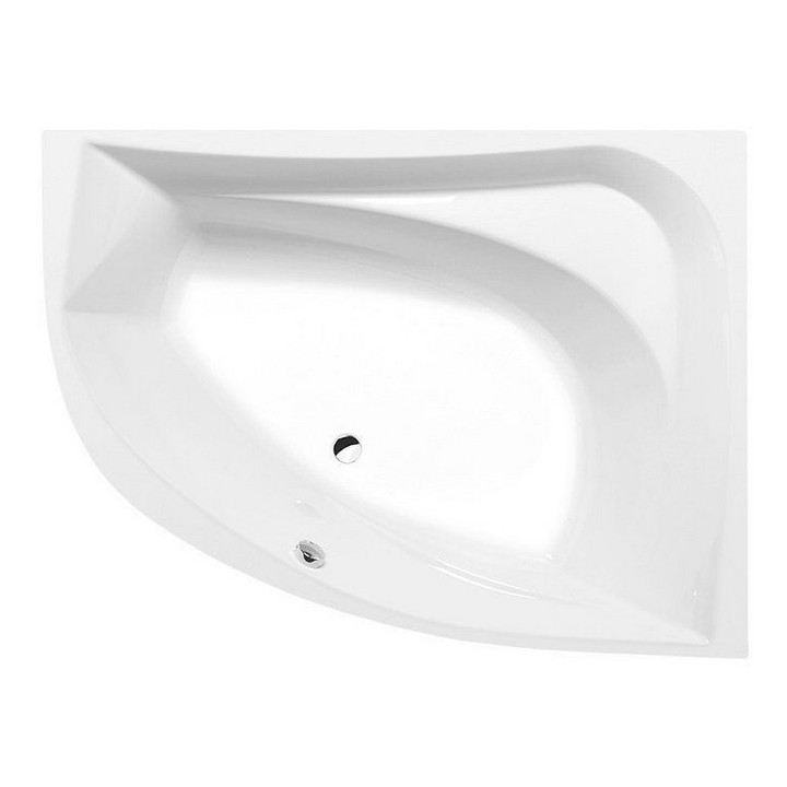 Wanna asymetryczna 160x120x49cm Polysan TANYA L, lewa,  biała