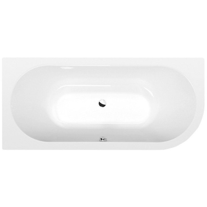 Wanna asymetryczna 160x120x49cm Polysan TANYA R, prawa,  biała