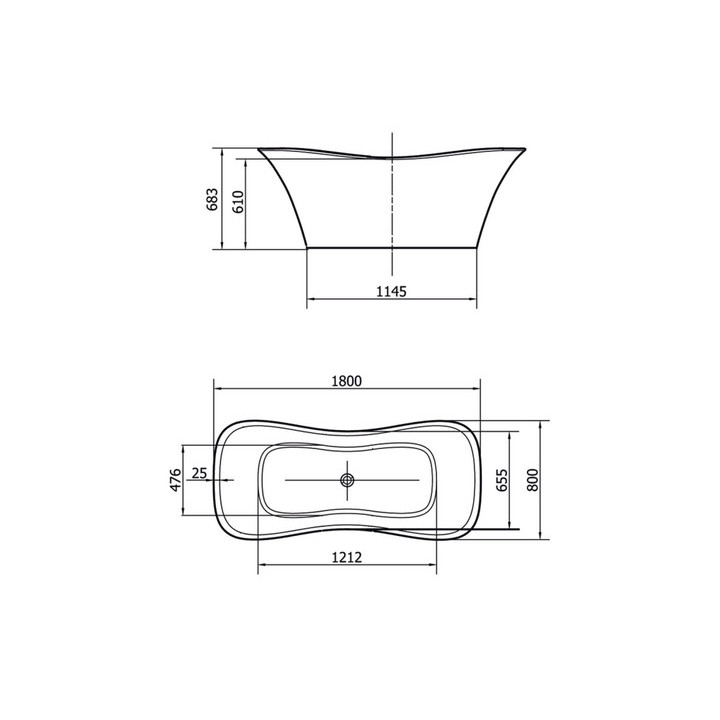 Wanna prostokątna 150x75x48cm Polysan CLEO, biała