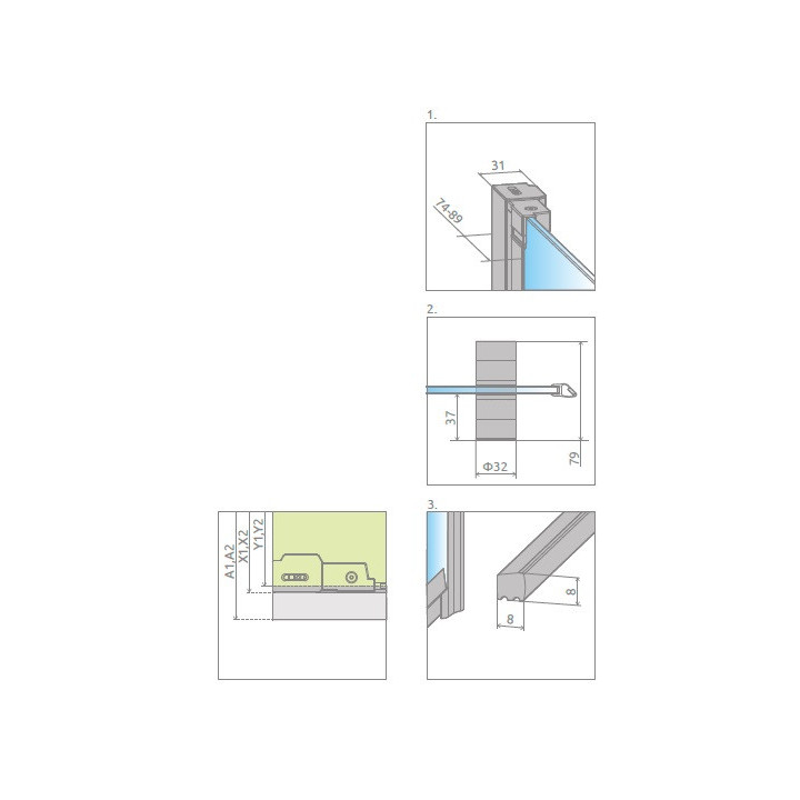 Kabina prysznicowa Radaway Modo X I 120, przejrzysta, 1180x2000mm