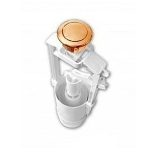 System z dwudzielnym przyciskiem spłukującym ArtCeram Hi-Line, brąz