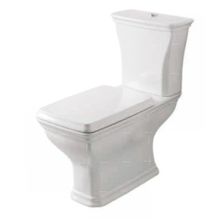 Miska wc stojąca z uniwersalnym odpływem ArtCeram Civitas, 36x54cm, czarny połysk