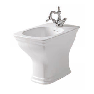 Bidet stojący ArtCeram Civitas, 36x54, czarny połysk