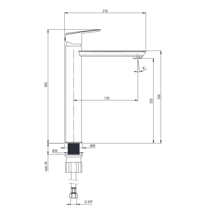 Bateria bidetowa podtynkowa ze słuchawką typu bidetta, Deante Arnika, titanium