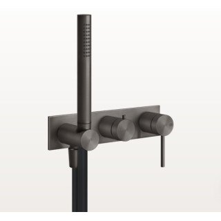 Bateria natryskowa Gessi Anello, podtynkowa, 2 wyjścia wody, zestaw natryskowy, chrom