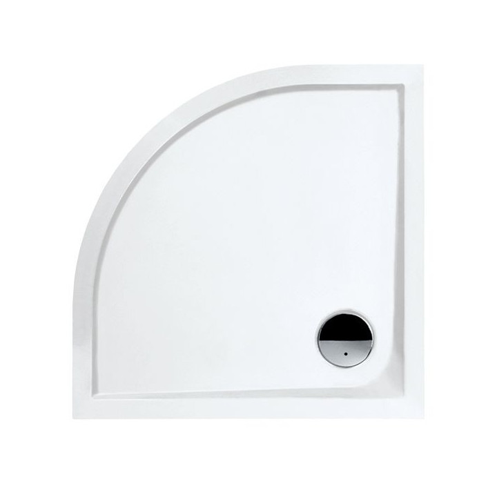 Brodzik półokrągły , Sanplast 90x90x3cm,  biały