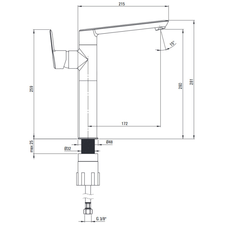 Bateria wannowa wolnostojąca z zestawem prysznicowym, Deante Arnika, złoto szczotkowane