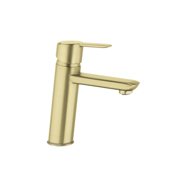 Bateria umywalkowa wysoka, Deante Arnika, złoto szczotkowane