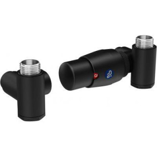 Zestaw termostatyczny z trójnikiem Integra Instal Projekt Z16 osiowy, lewy (do instalacji pex) - biały