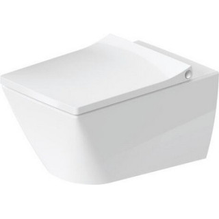 Miska WC Duravit DuraStyle podwieszana Rimless 37x54 cm, lejowa, biała z powłoką WonderGliss
