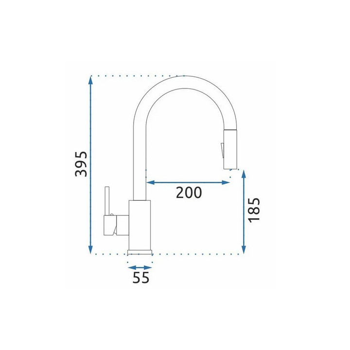 Bateria kuchenna Rea Castor Black Matt - czarny mat