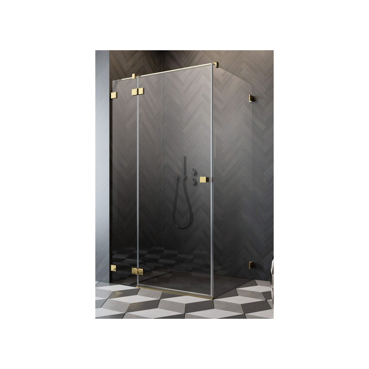 Drzwi kabiny Radaway Essenza Pro Black KDJ 100, prawe, 1000x2000mm, szkło przejrzyste, czarny profil